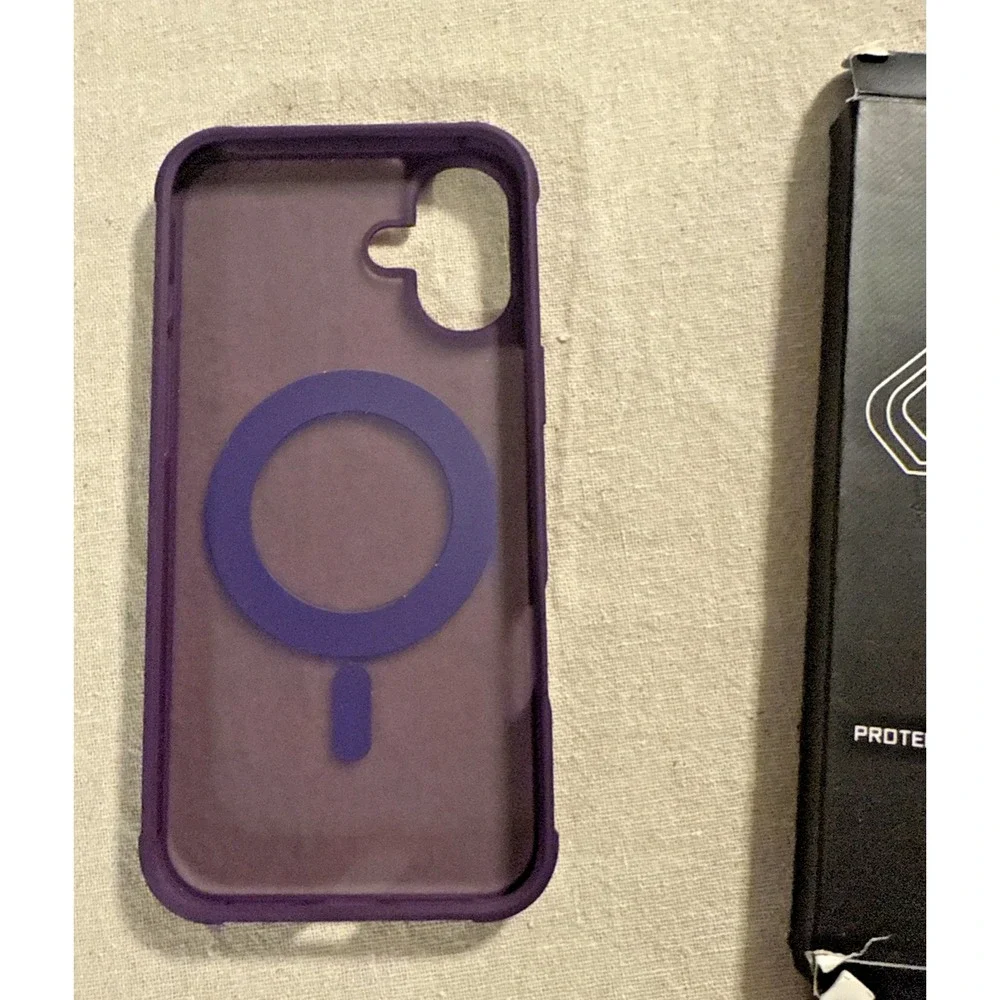 Pro Case protective‎ case with ring for stand iPhone 16 Plus  purple